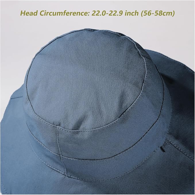 vidsel Womens Sun Hats Wide Brim Reversible Bucket Cotton Hat Packable Summer - Image 2