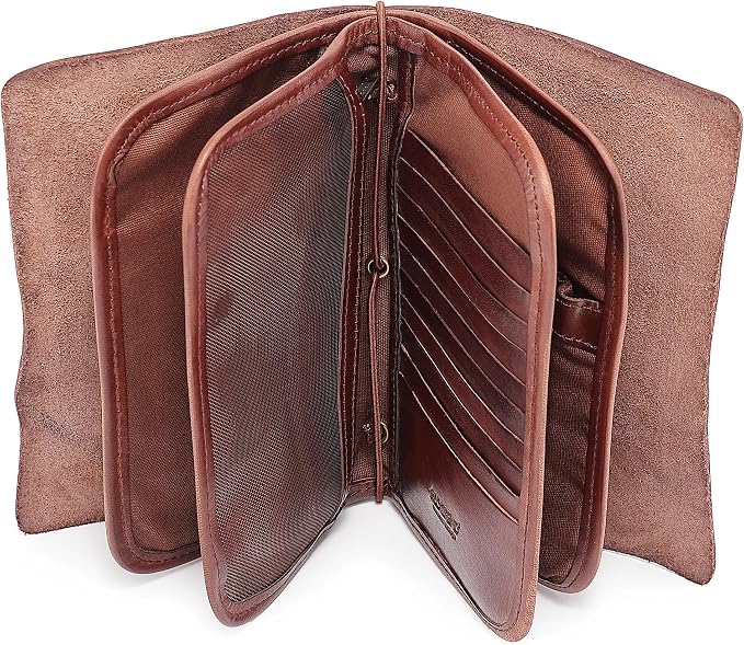Genuine Leather Nomad Organizer Travel Wallet | Women's Wallet Clutch Passport - Image 8