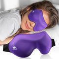 100% Blackout Eye Masks for Sleep: 3D Contoured Zero Eye Pressure Sleeping Mask by FACEMOON