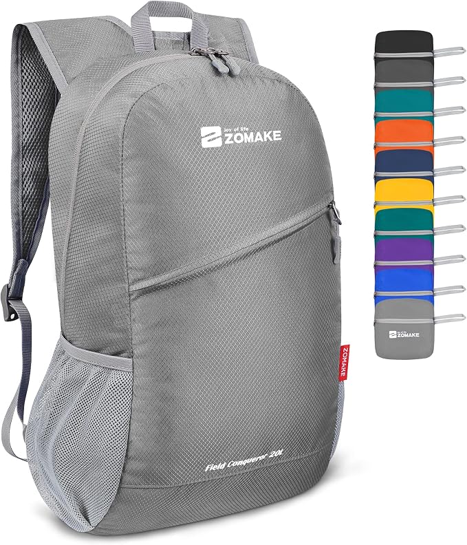 ZOMAKE Lightweight Packable Backpack 20L, Foldable Backpacks Small Daypack by ZOMAKE