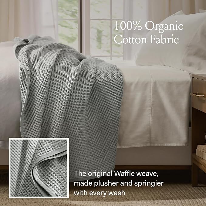 BOLL & BRANCH Waffle Bed Blanket - Image 2
