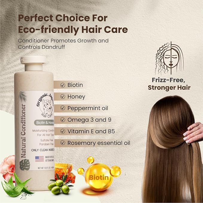 Natural Conditioner for Hair Care, Sulfate Free Conditioner - Image 5