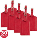 8 Pack Leather Luggage Travel Bag Tags by Travelambo by Travelambo