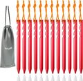 Aluminum Alloy Tent Stakes Pegs, Lightweight Metal Stakes Pegs by BIFUNIE