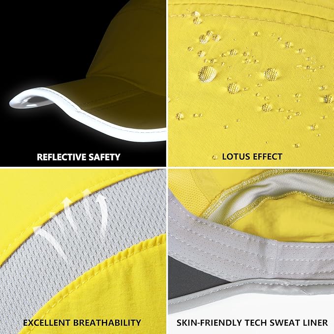 GADIEMKENSD Reflective Folding Outdoor Hat Unstructured Design UPF 50+ Sun - Image 6