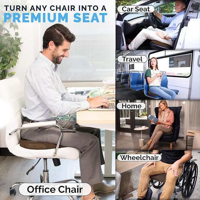 ComfiLife Premium Gel & Memory Foam Seat Cushion – Doctor Recommended Office - Image 7