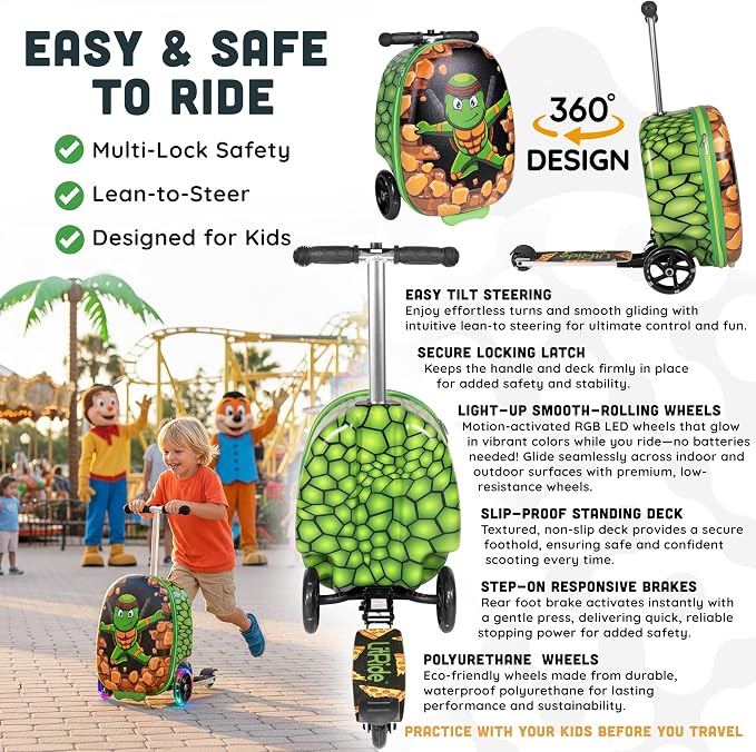Hardshell Kids Ride-On Luggage - Image 5