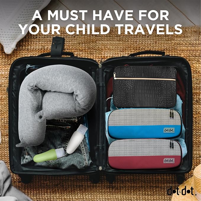 Dot&Dot Twist Memory Foam Kids Travel Pillow - Image 7