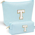 YOOLIFE Initial Makeup Bag for Women Girls by YOOLIFE