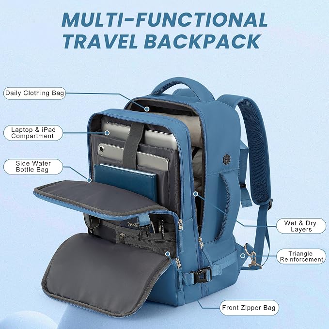 Travel Backpack, Carry on Flight Approved Backpack - Image 4