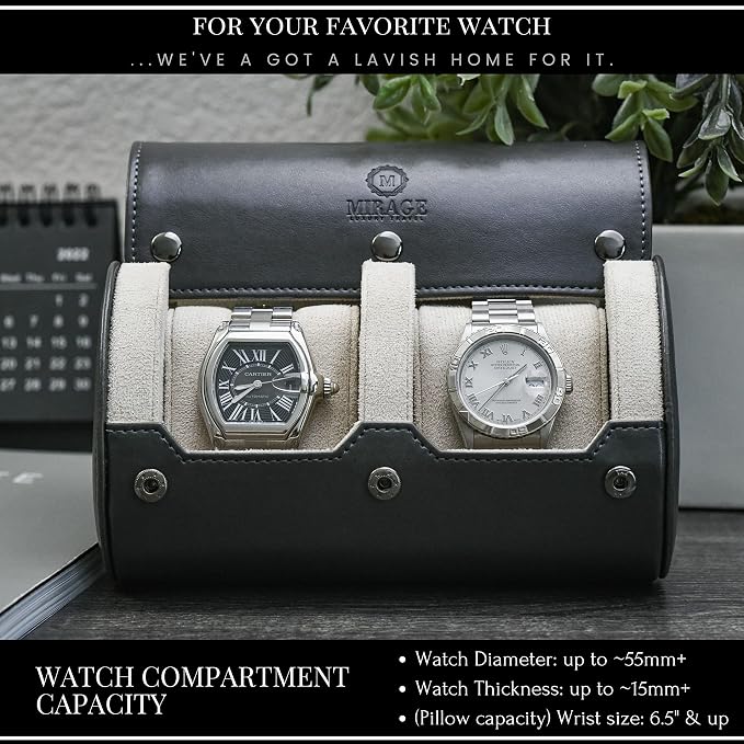 2 Watch Roll Travel Case for Men - Image 2