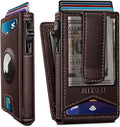 Airtag Wallet for Men, with Money Clip Gift Boxed, Slim Front Pocket Wallet by Miyozi