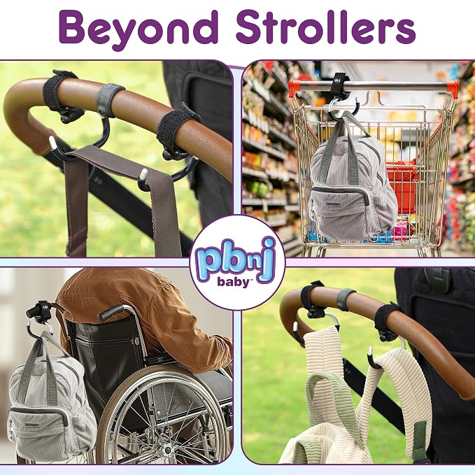 Stroller Hooks for Hanging Diaper Bags - Image 8