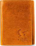 BULL GUARD Best Leather Men's RFID Trifold Wallet by BullGuard