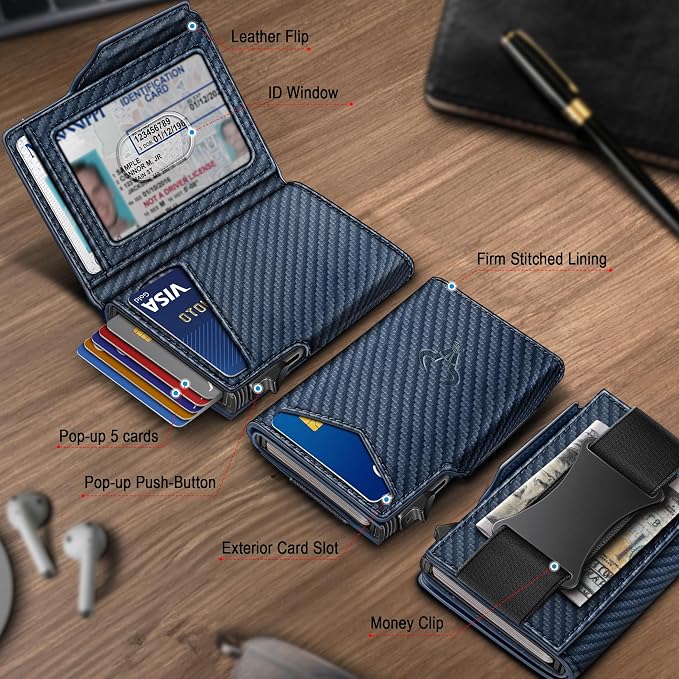 BULLIANT Men Wallet Gift Boxed, Slim Front Pocket Wallet Money Clip Card Holder - Image 2