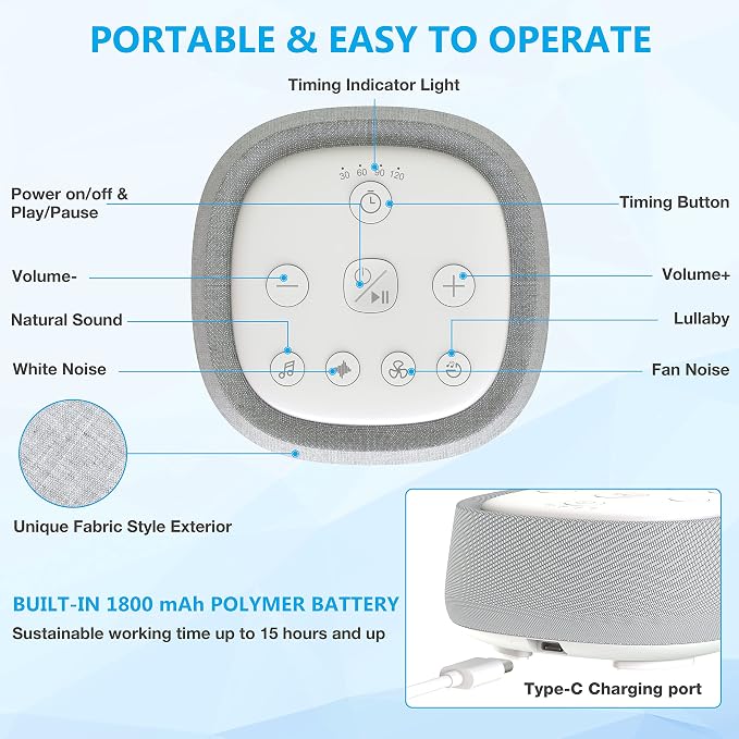 Rechargeable White Noise Machine - Image 3