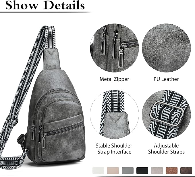 Sling Bag Crossbody Bags for Women Small Cross Body Bag Fanny Packs Chest Sling - Image 5