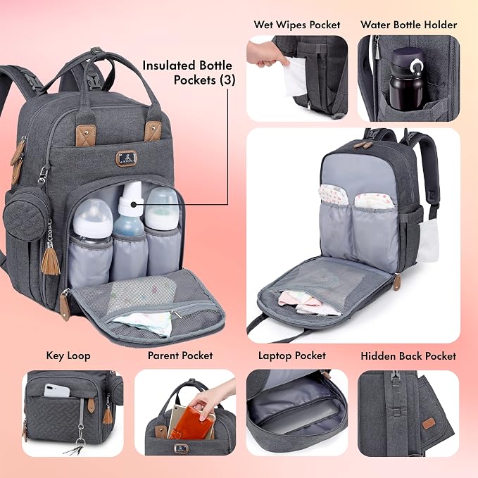 Dikaslon Diaper Bag Backpack - Image 4