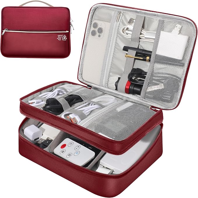 Electronic Organizer Travel Case, Travel Cord Organizer Case Portable by CILLA