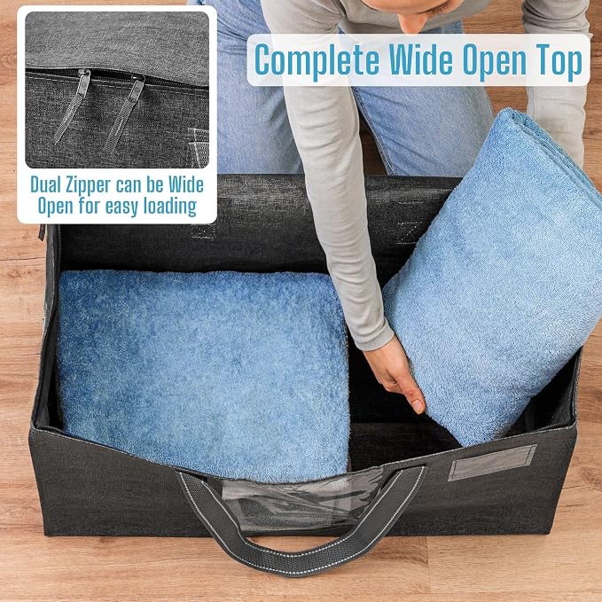 VENO 1 Pack Moving Bags, Comforter and Blanket Storage Bags - Image 2