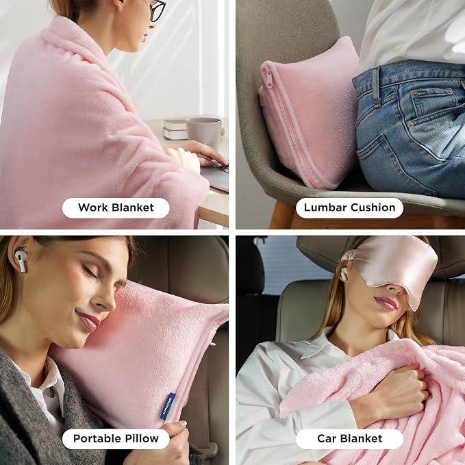 Bedsure Travel Blanket Airplane Compact - Image 5