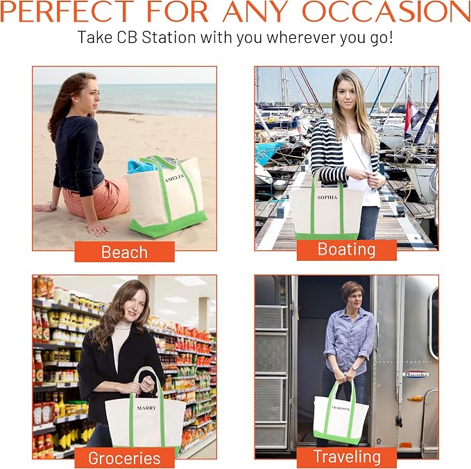 CB STATION Medium Classic Canvas Tote Bag - Image 7