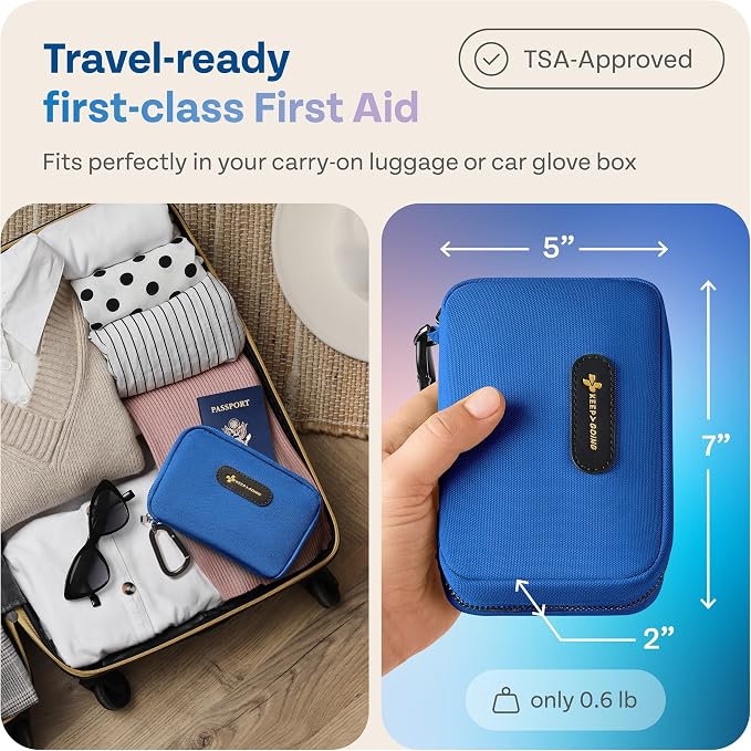 KeepGoing Travel First Aid Kit for Car, Camping and Outdoor Emergencies - Image 3