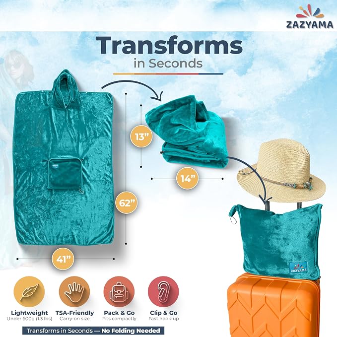 3-in-1 Travel Blanket Airplane – Compact - Image 4