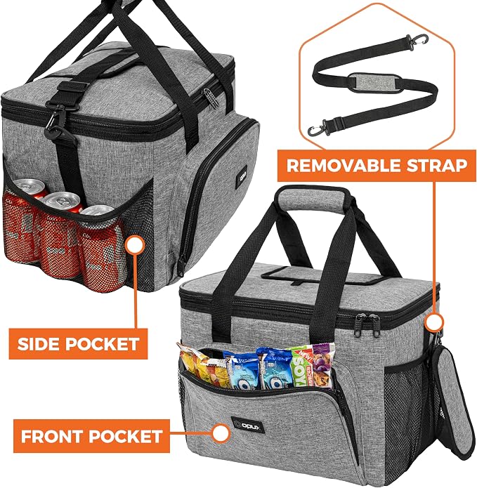 OPUX Soft Cooler Bag, Insulated Collapsible Lunch Cooler Tote - Image 6