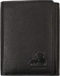 BULL GUARD Mens RFID Wallet, ID and Secret Pocket, Trifold by BullGuard