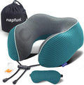 napfun Neck Pillow for Traveling, Upgraded Travel Neck Pillow for Airplane 100% by NAPFUN