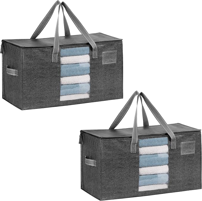 VENO 2 Pack Moving Bags, Comforter and Blanket Storage Bags by Veno
