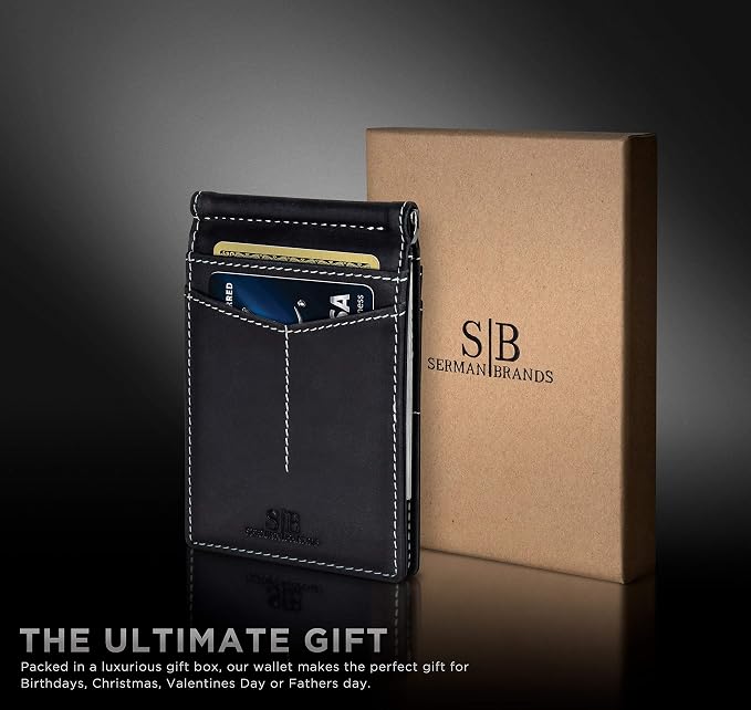 SERMAN BRANDS RFID Blocking Wallet Slim Bifold - Image 6