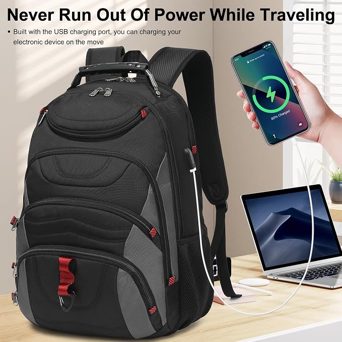 Boavan Laptop Backpack for men, 17.3 inch Laptop Bag - Image 7