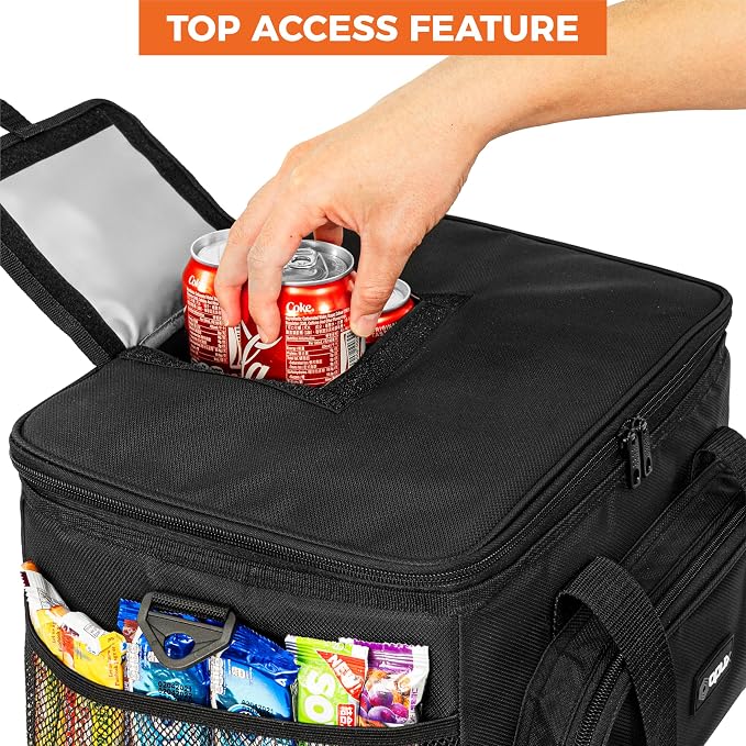 OPUX Soft Cooler Bag, Insulated Collapsible Lunch Cooler Tote - Image 4