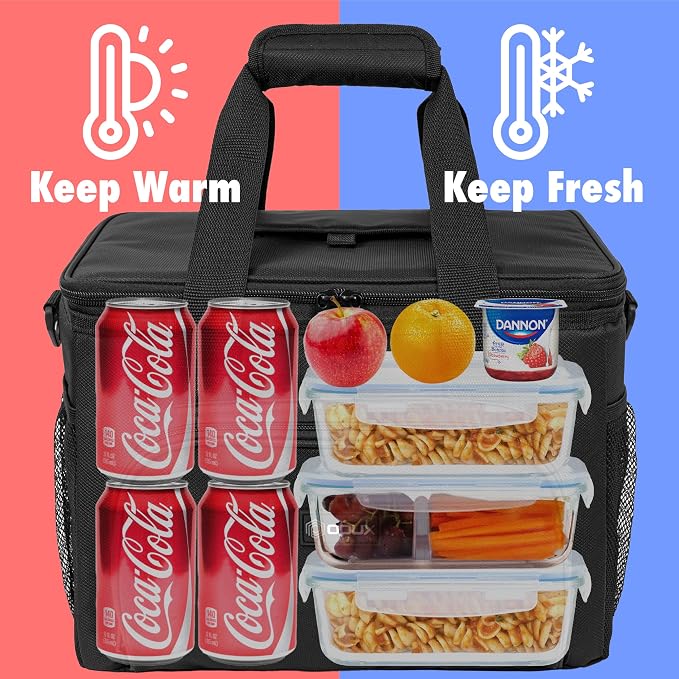 OPUX Soft Cooler Bag, Insulated Collapsible Lunch Cooler Tote - Image 3