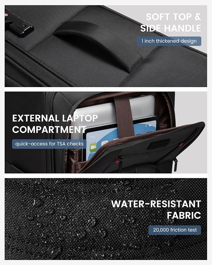 Carry On Luggage 22x14x9 Airline Approved, 22-Inch Suitcases - Image 9