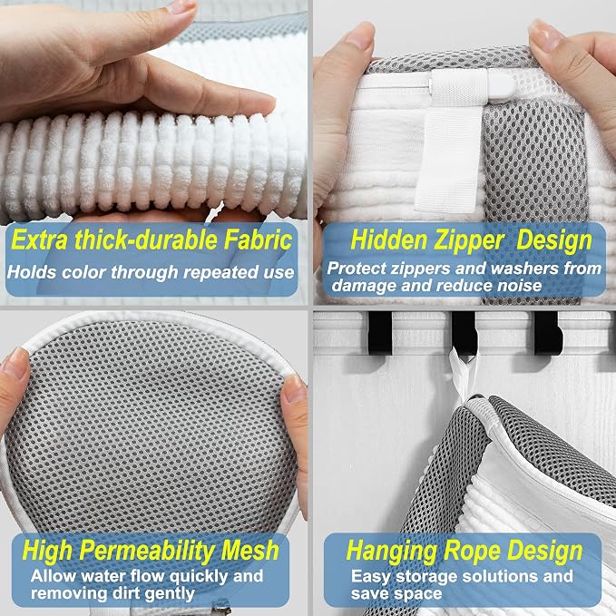 Shoe Washing Machine Bag – 360° Deep Clean Sneaker Laundry Bag - Image 3
