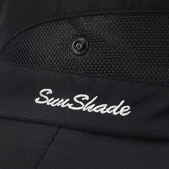 Womens Summer Sun Hat Beach Hat Wide Brim Outdoor UV Protection Hat Foldable - Image 7