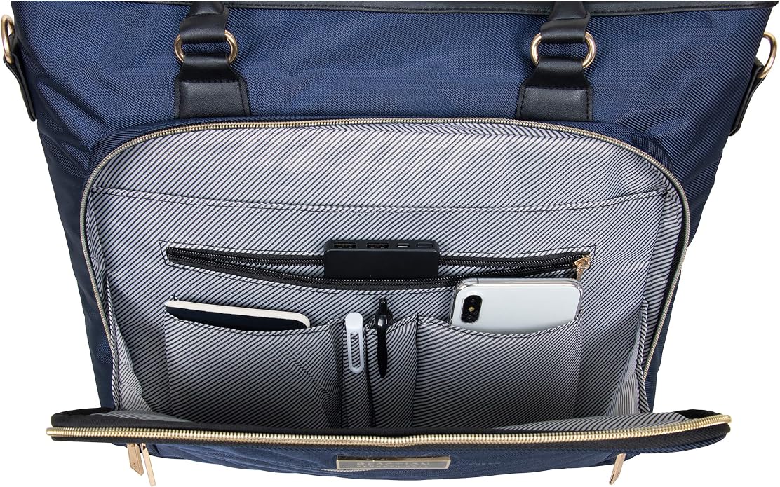 Kenneth Cole REACTION Chelsea Quilted Chevron 15" Laptop & Tablet Business Tote - Image 5