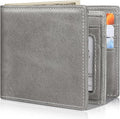 Mens Wallet Bifold Genuine Leather RFID Blocking Wallet by Artpaxy
