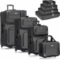 Travel Select Amsterdam 8-Piece Softside Expandable Luggage Set, Lightweight by Travel+Select