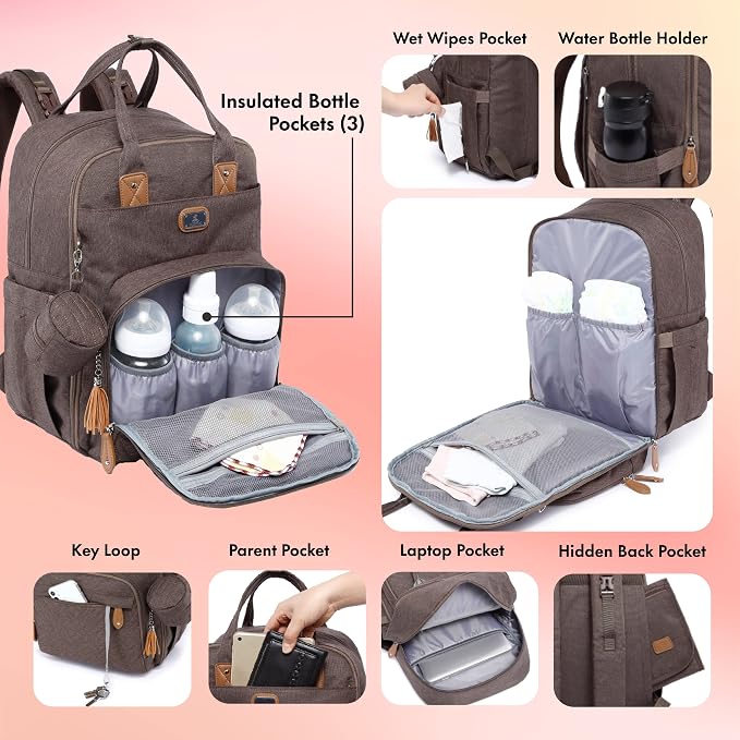 Dikaslon Diaper Bag Backpack - Image 4
