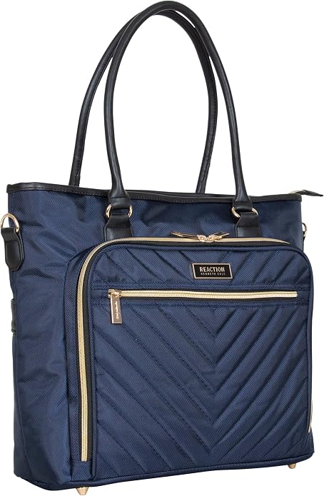 Kenneth Cole REACTION Chelsea Quilted Chevron 15" Laptop & Tablet Business Tote - Image 8