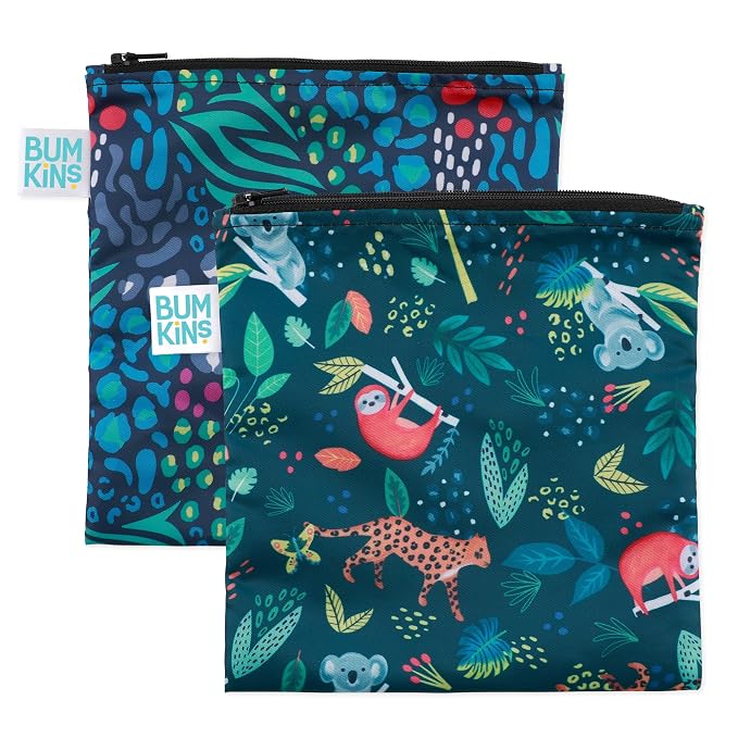 Bumkins Reusable Sandwich and Snack Bags, by Bumkins