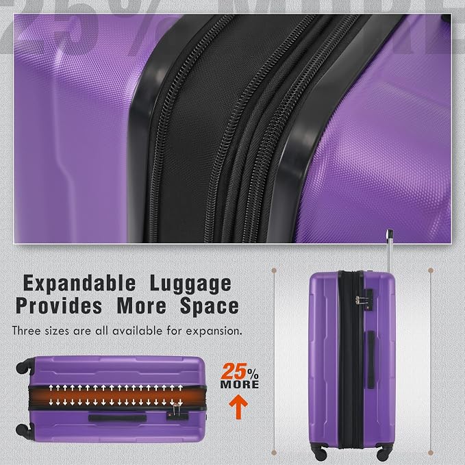 Merax Luggage Set 2 Piece Suitcase Sets - Image 8