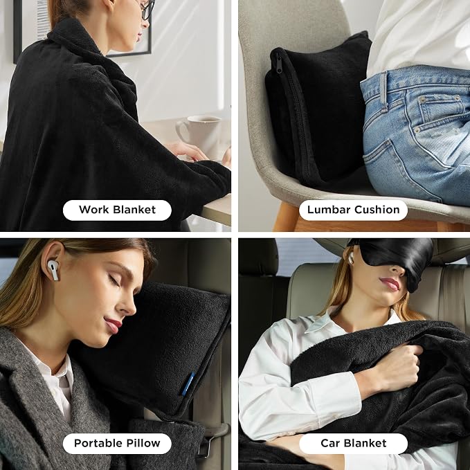 Bedsure Travel Blanket Airplane Compact - Image 5