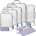BAGAIL 6 Set/4 Set Lightweight Compression Packing Cubes by BAGAIL