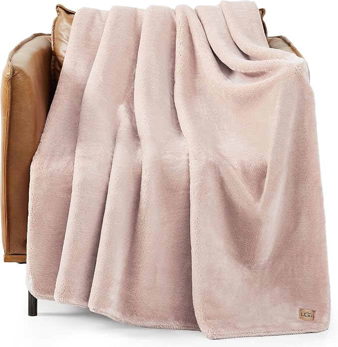UGG Whitecap Plush Throw Blanket Fleece Lightweight Soft Throw by UGG