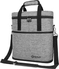 OPUX 3 Bottle Insulated Leakproof Wine Cooler Bag, Portable Wine Bottle by OPUX